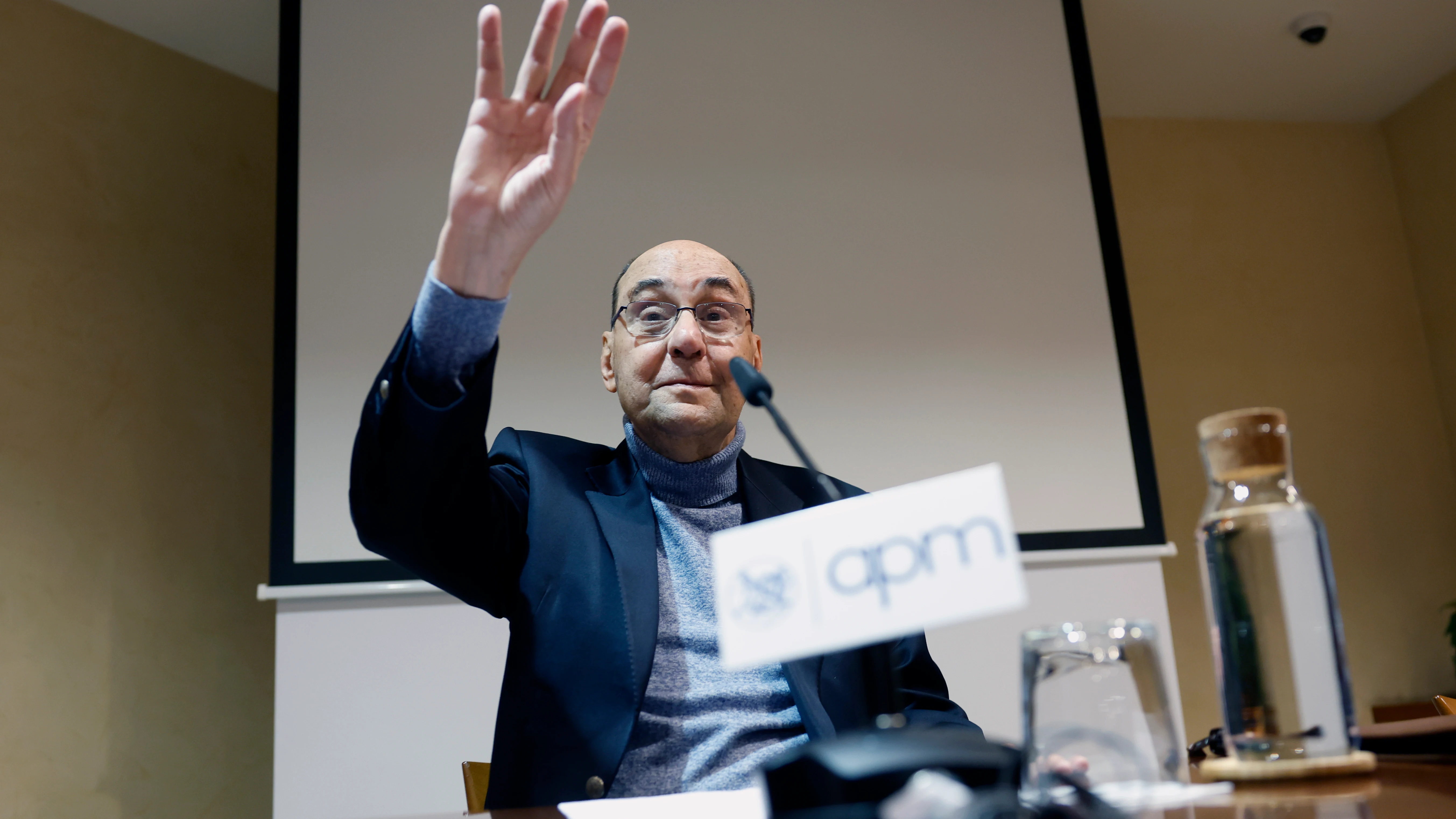 Alejo Vidal-Quadras comparece ante la prensa para informar sobre el atentado que sufrió el 9 de noviembre