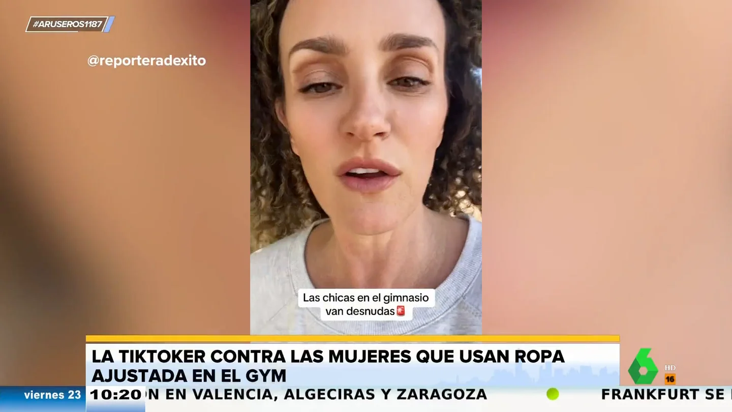 El polémico viral de una mujer en Tik Tok criticando la ropa de las mujeres en el gimnasio: "Se llama prostitución de gratis" El polémico viral de una mujer en Tik Tok criticando la ropa de las mujeres en el gimnasio: "Se llama prostitución de gratis"