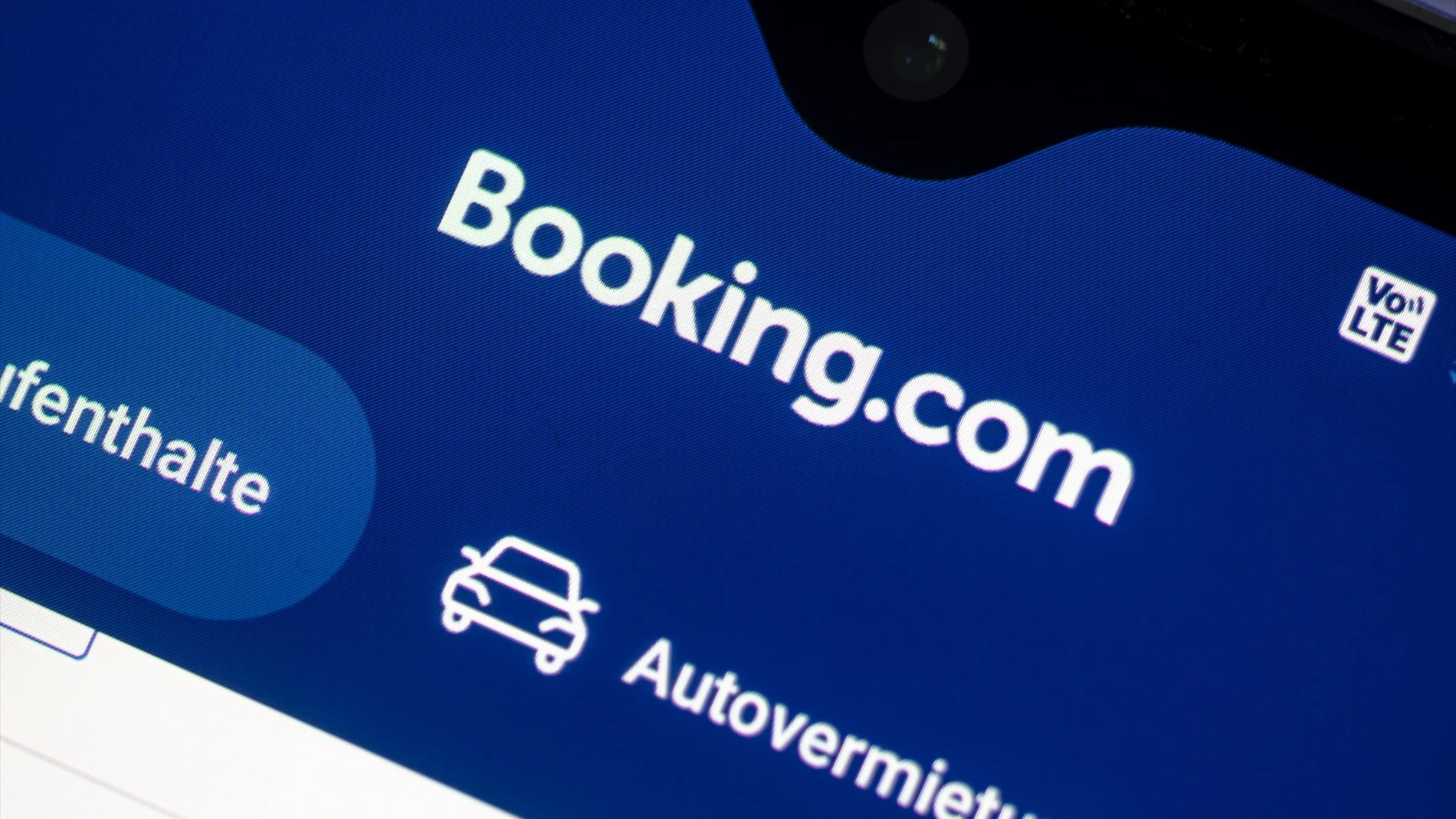 La aplicación del portal de viajes Booking.com