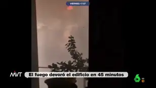 Una vecina relata de cómo fue ver las llamas a través de su ventana