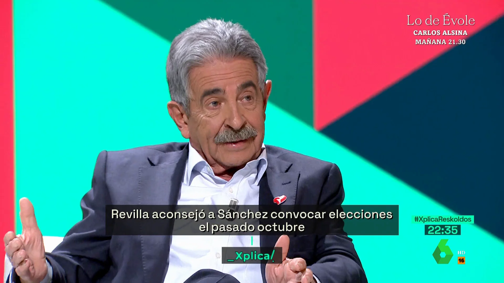 Miguel Ángel Revilla en laSexta Xplica