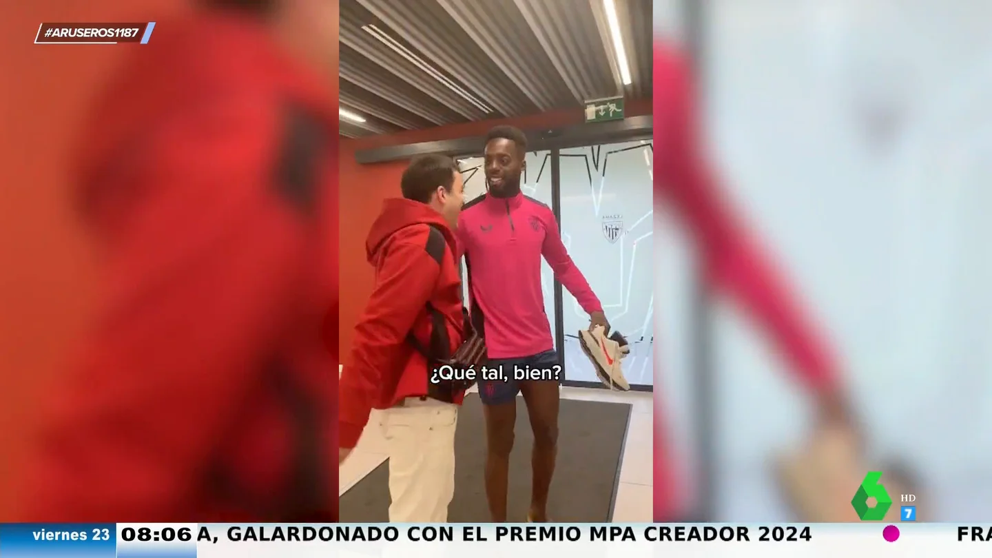 La reacción viral de un hincha del Athletic al conocer a Iñaki Williams: "No te como los morros de milagro" La reacción viral de un hincha del Athletic al conocer a Iñaki Williams: "No te como los morros de milagro"