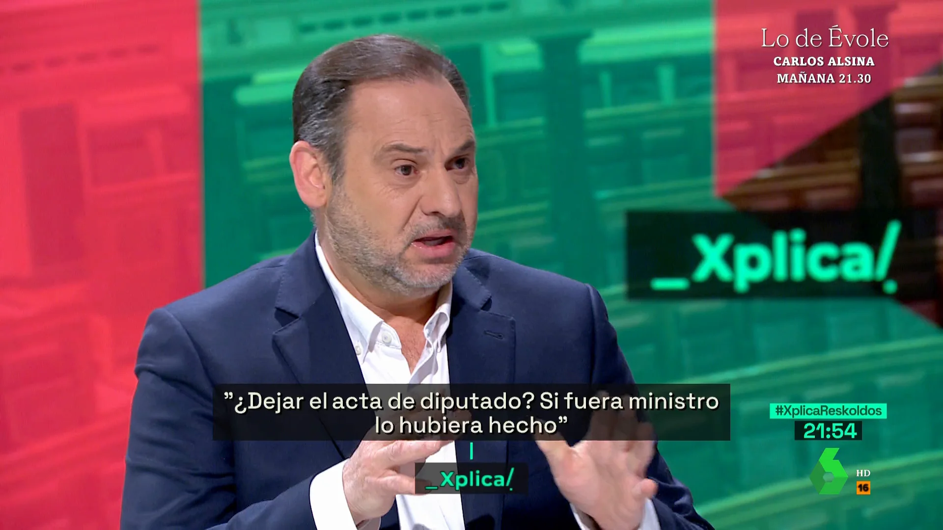 José Luis Ábalos en laSexta Xplica