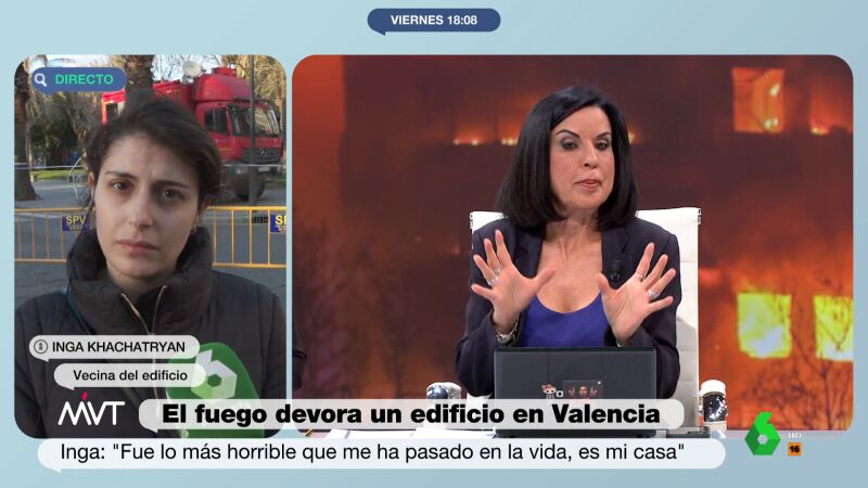 Beatriz de Vicente ayuda a los afectados por el incendio de Valencia