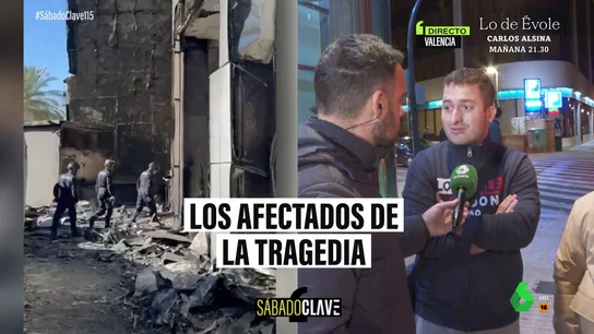 Habla uno de los afectados por el incendio de Valencia Habla uno de los afectados por el incendio de Valencia