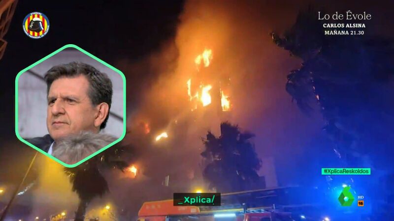 Un tecnifuego habla de la propagación del incendio de Valencia planta?