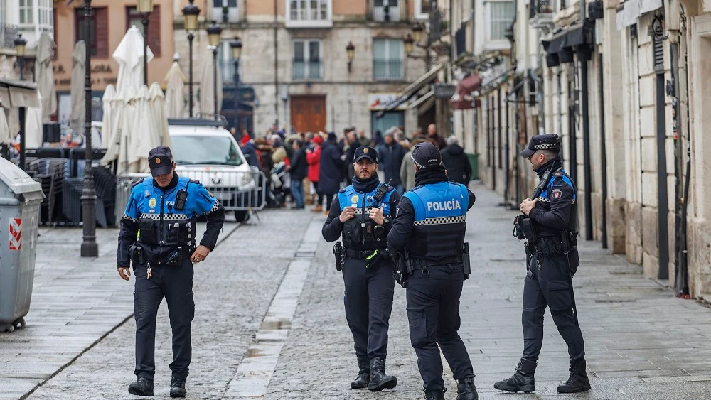 La Policía en el lugar del suceso