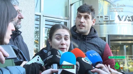 Imagen de una de las vecinas afectadas por el incendio de Valencia Imagen de una de las vecinas afectadas por el incendio de Valencia