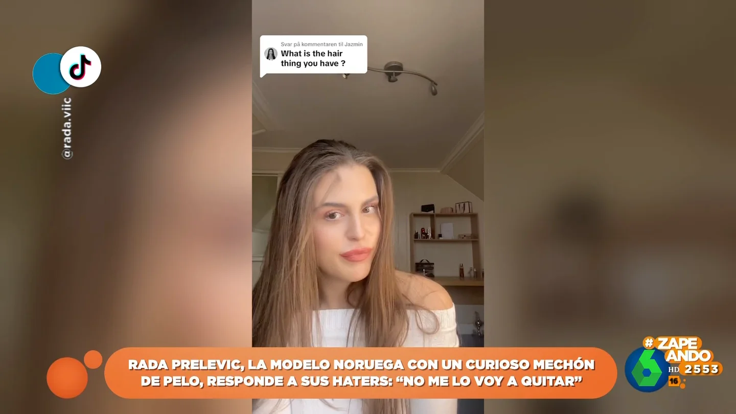 La respuesta de la modelo Rada Prelevic a los haters sobre su curioso mechón de pelo: "No me lo voy a quitar" La respuesta de la modelo Rada Prelevic a los haters sobre su curioso mechón de pelo: "No me lo voy a quitar"