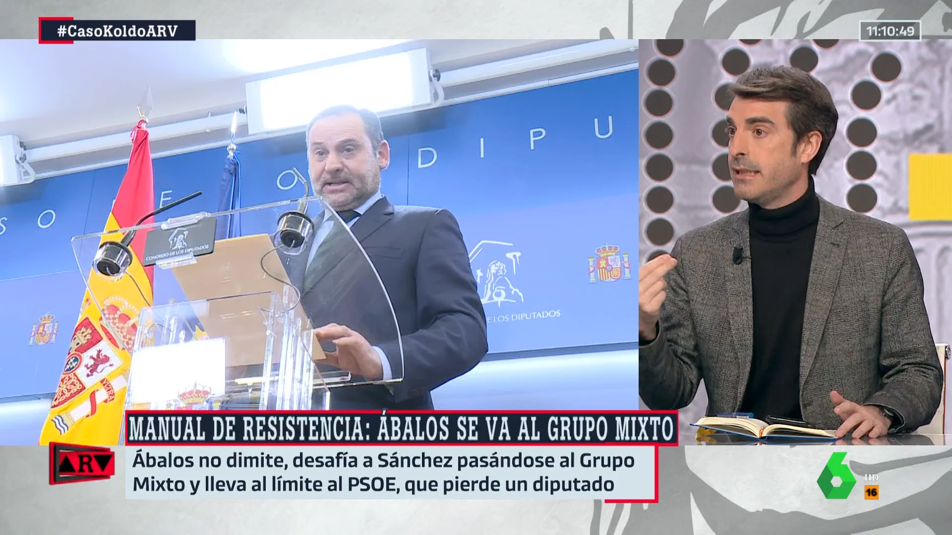 Pablo Simón analiza la situación de Ábalos: "No tiene razones para dar un paso atrás"