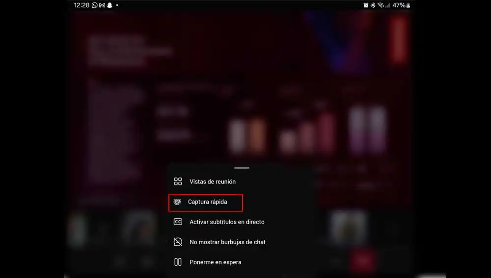 Captura rápida en Microsoft Teams