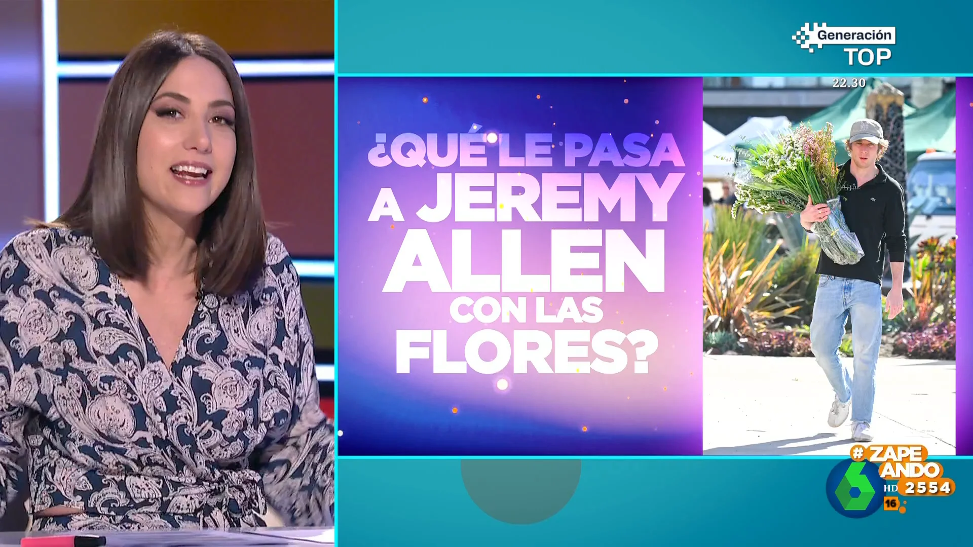 ¿Qué le pasa a Jeremy Allen White con las flores? Las hipótesis de Zapeando
