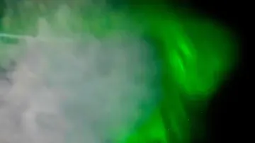 Una de las auroras boreales que conseguimos ver