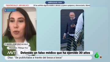 Así fue el cara a cara de una periodista con el falso médico de Málaga