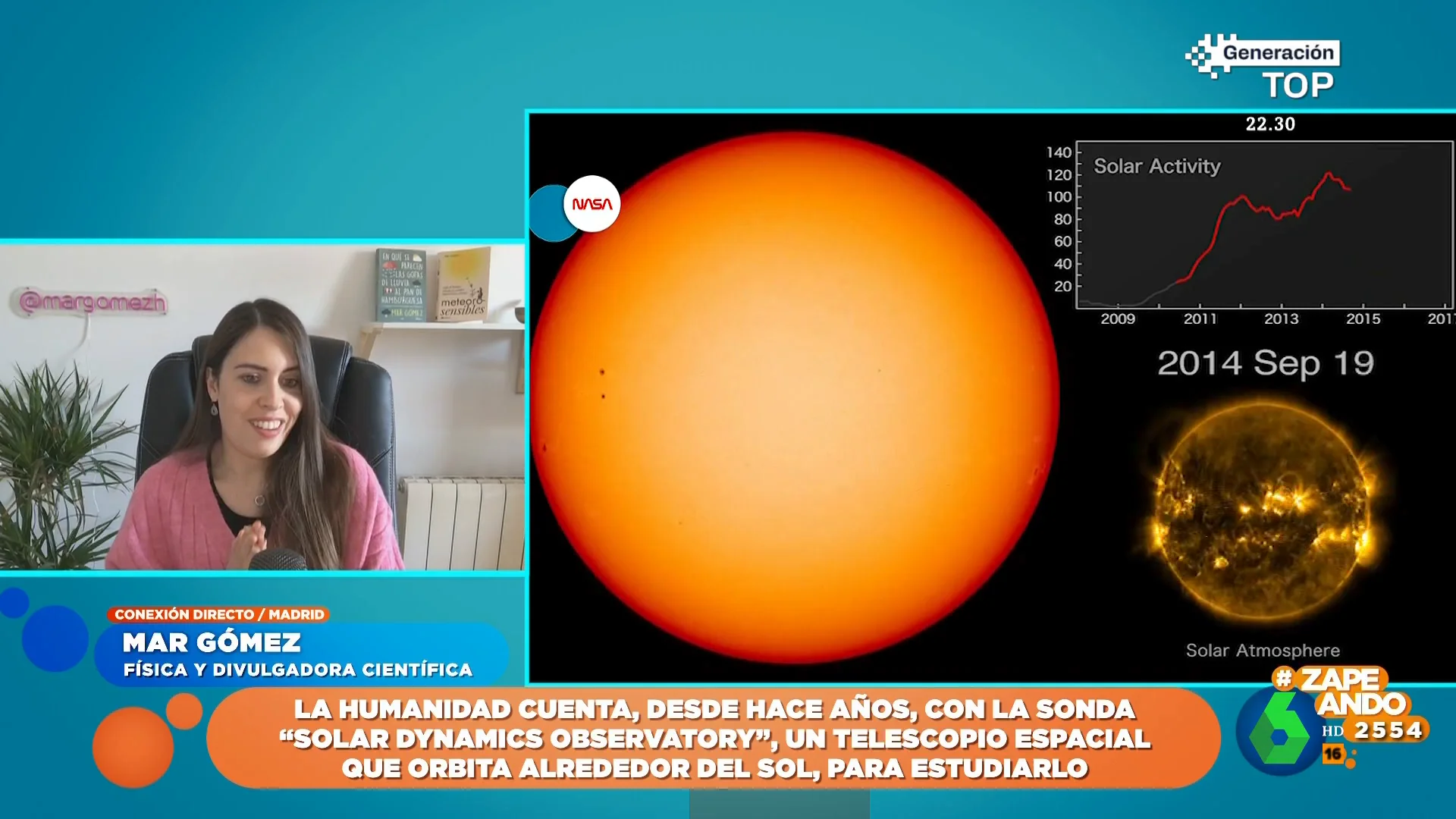 La divulgadora Mar Gómez explica qué podemos hacer ante una tormenta solar