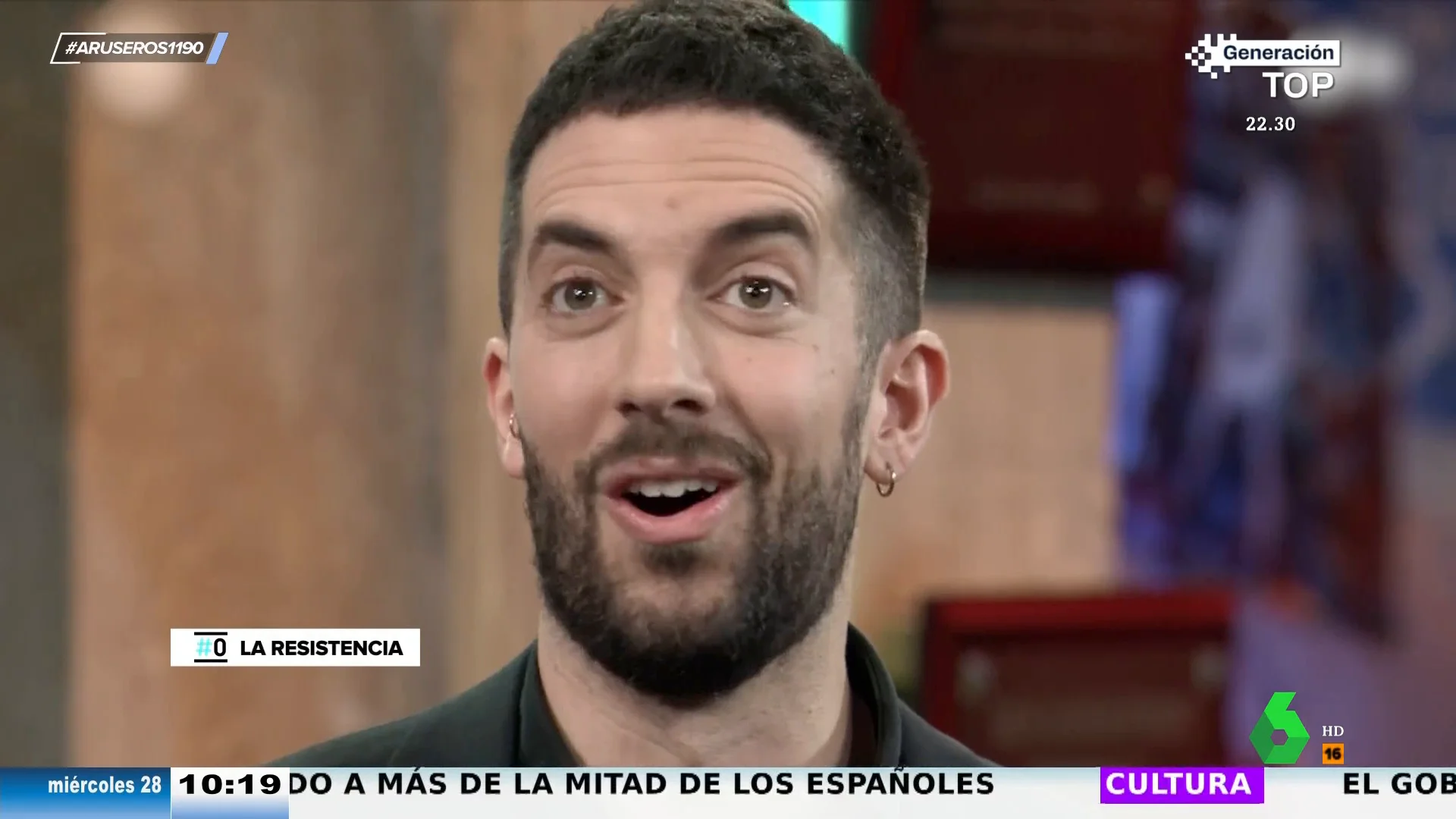 La cómica reacción de David Broncano cuando Grison le dice que tiene un problema en las orejas