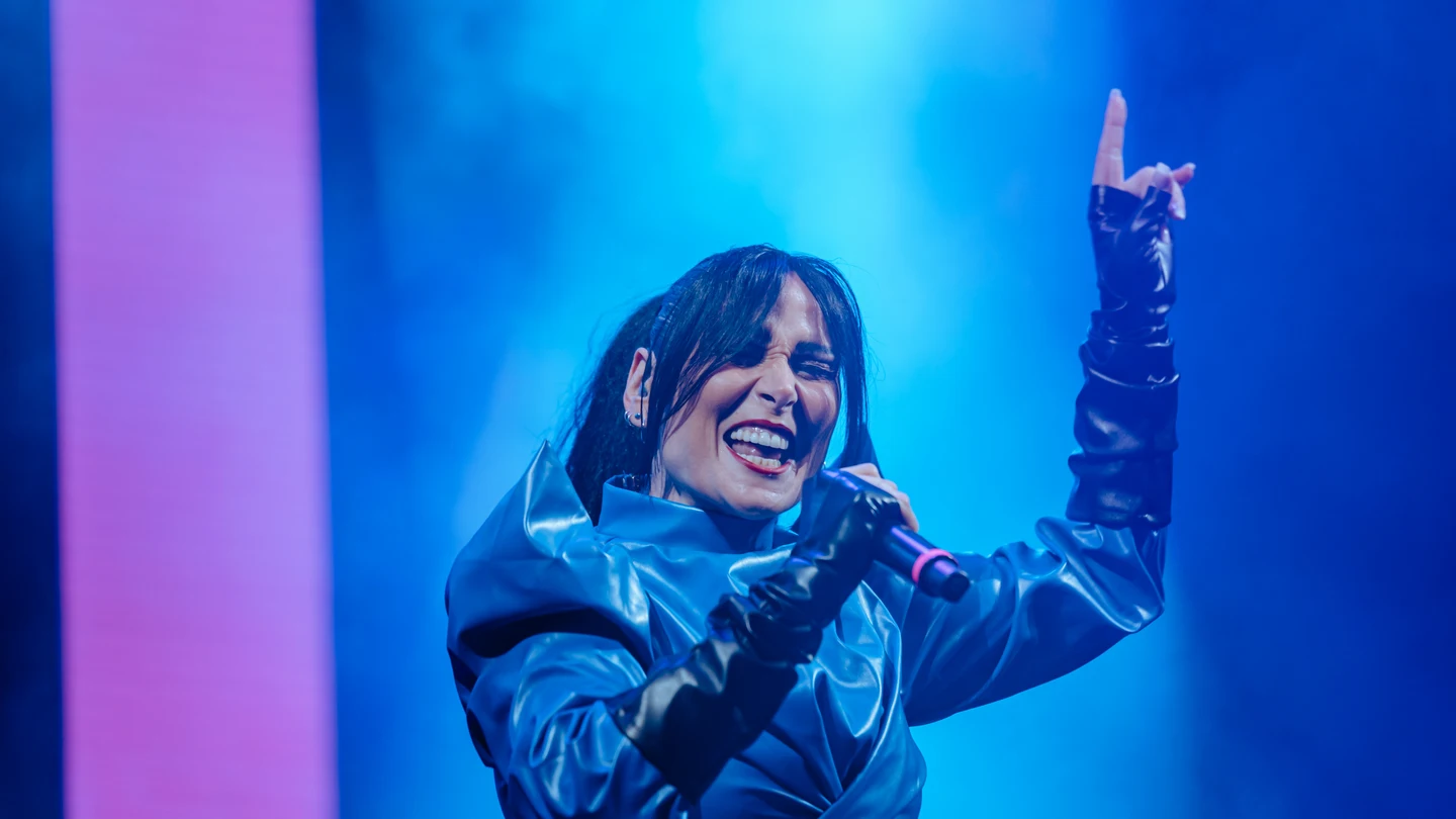 La cantante Rosa López durante el concierto especial del Benidorm Fest 2024, en la Plaza Triangular-Tecnohito de Benidorm. La cantante Rosa López durante el concierto especial del Benidorm Fest 2024, en la Plaza Triangular-Tecnohito de Benidorm.