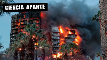Imagen del incendio en Valencia