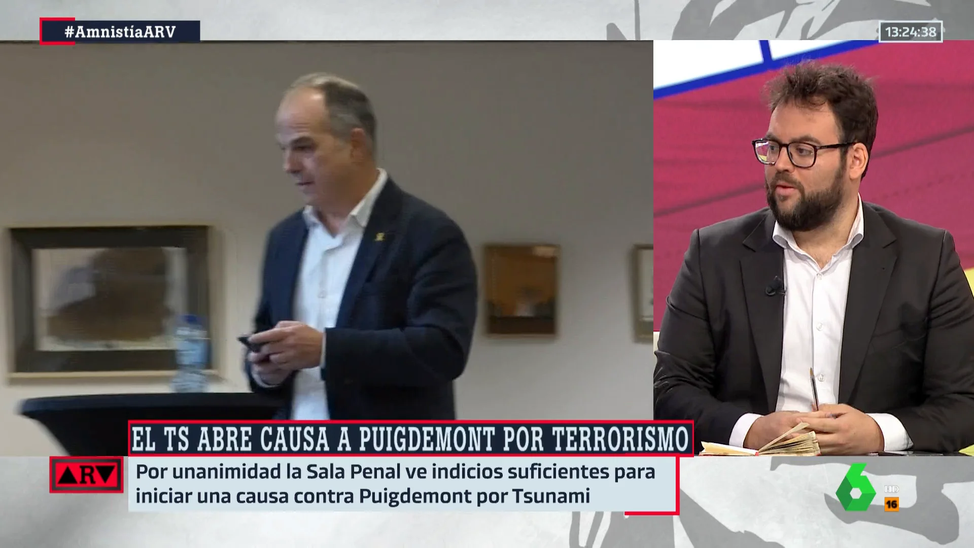 Monrosi, tras conocer la decisión del Supremo sobre Puigdemont: "Esto complica las negociaciones" Monrosi, tras conocer la decisión del Supremo sobre Puigdemont: "Esto complica las negociaciones"