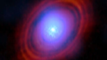 Vapor de agua en tonos azules en el disco que rodea la estrella HL Tauri
