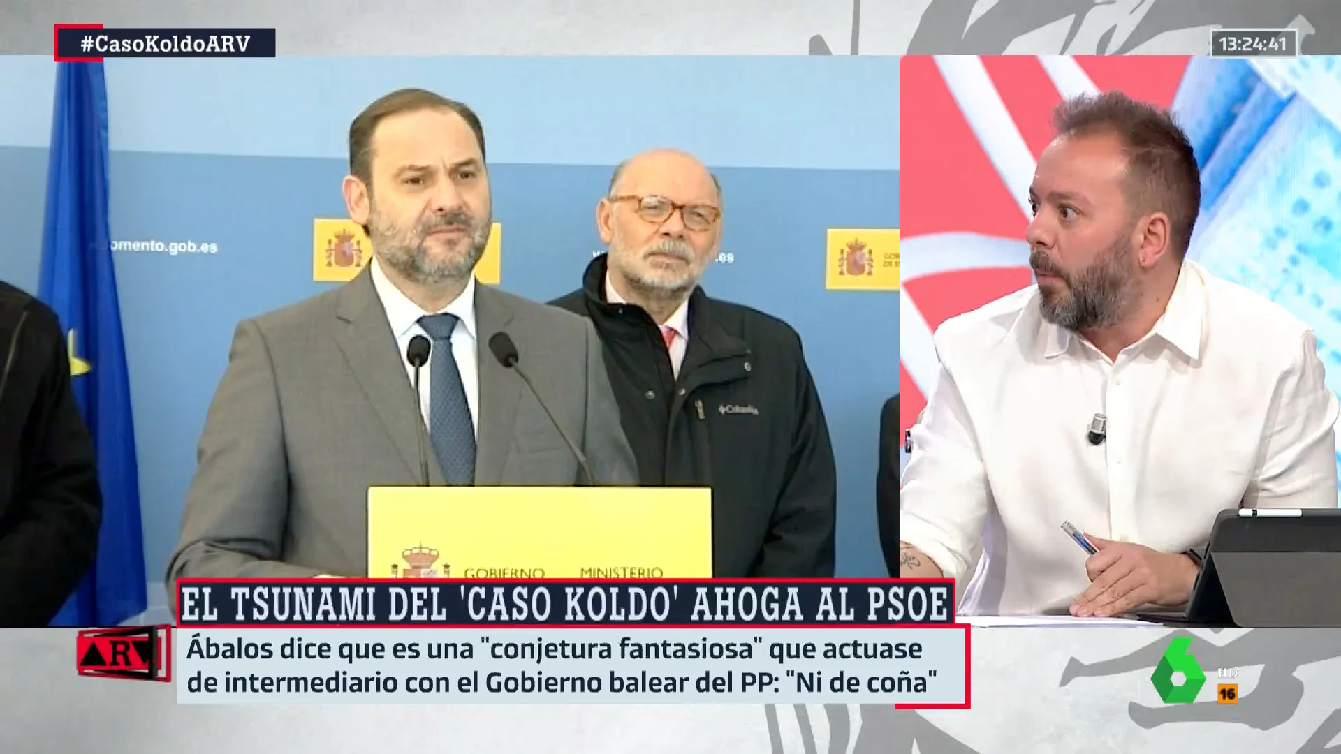 El mensaje de Antonio Maestre a Ábalos: "Cuando tiras de esta manta, si las hubiere, también te puedes quedar desnudo" El mensaje de Antonio Maestre a Ábalos: "Cuando tiras de esta manta, si las hubiere, también te puedes quedar desnudo"