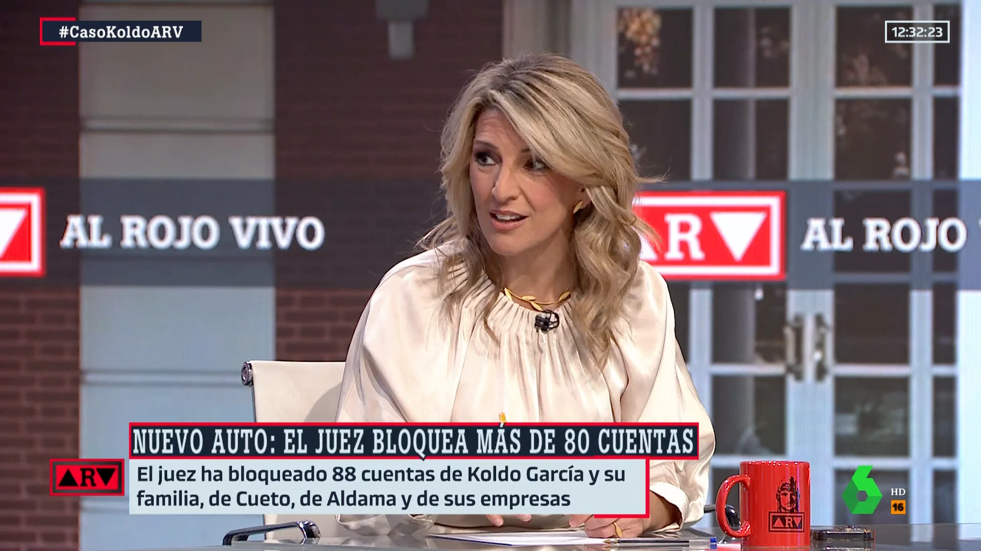 Yolanda Díaz en Al Rojo Vivo