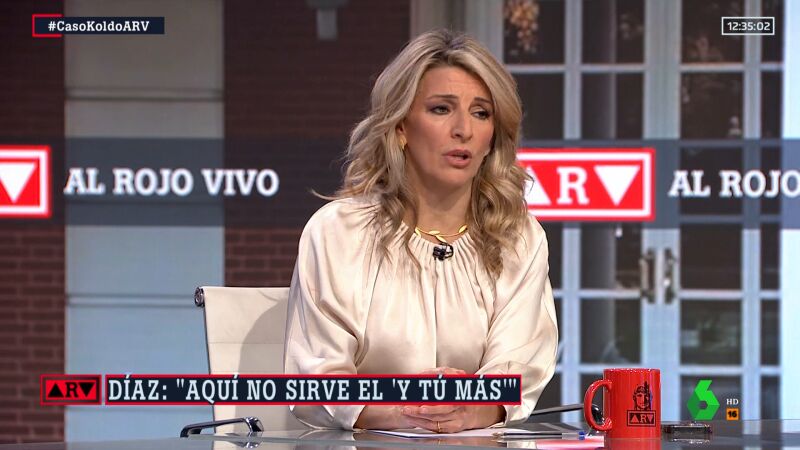 Yolanda Díaz, en Al Rojo Vivo