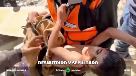 Un niño palestinos rescatado Un niño palestinos rescatado