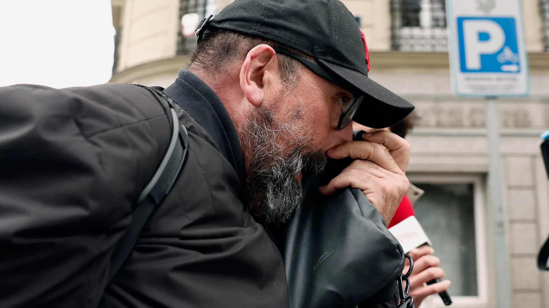 Koldo García, exasesor del exministro socialista José Luis Ábalos, a la salida de la Audiencia Nacional. 