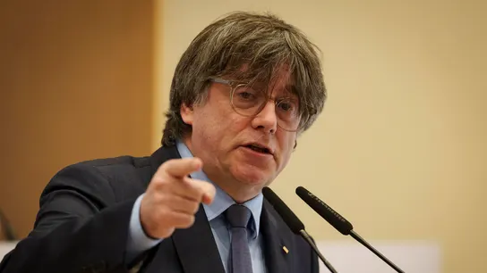 El expresident de la Generalitat Carles Puigdemont, durante un acto político del Consejo por la Republica. El expresident de la Generalitat Carles Puigdemont, durante un acto político del Consejo por la Republica.