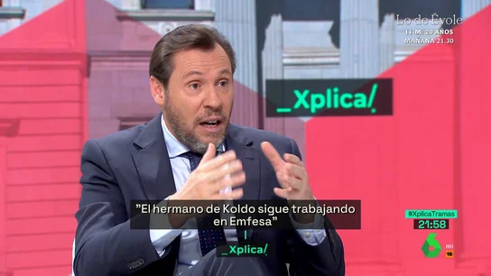 Óscar Puente, sobre el hermano de Koldo García Óscar Puente, sobre el hermano de Koldo García