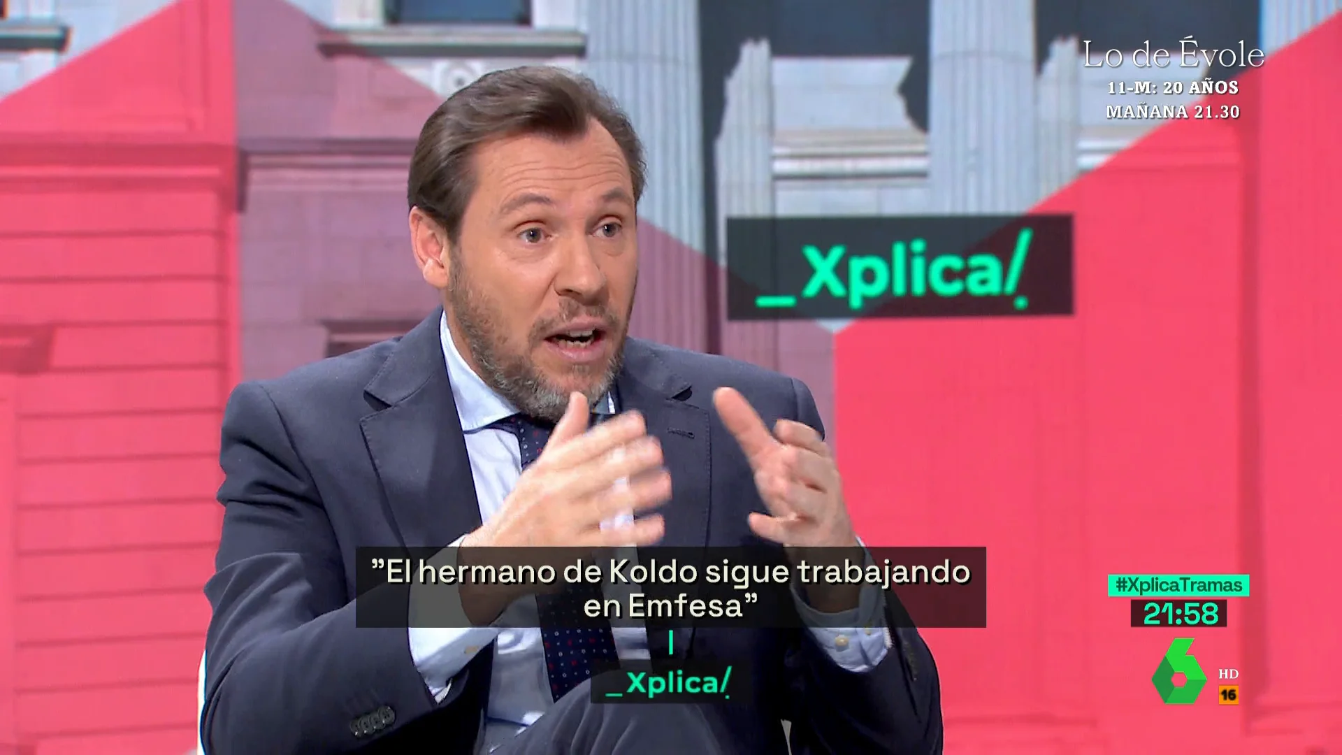 Óscar Puente, sobre el hermano de Koldo García