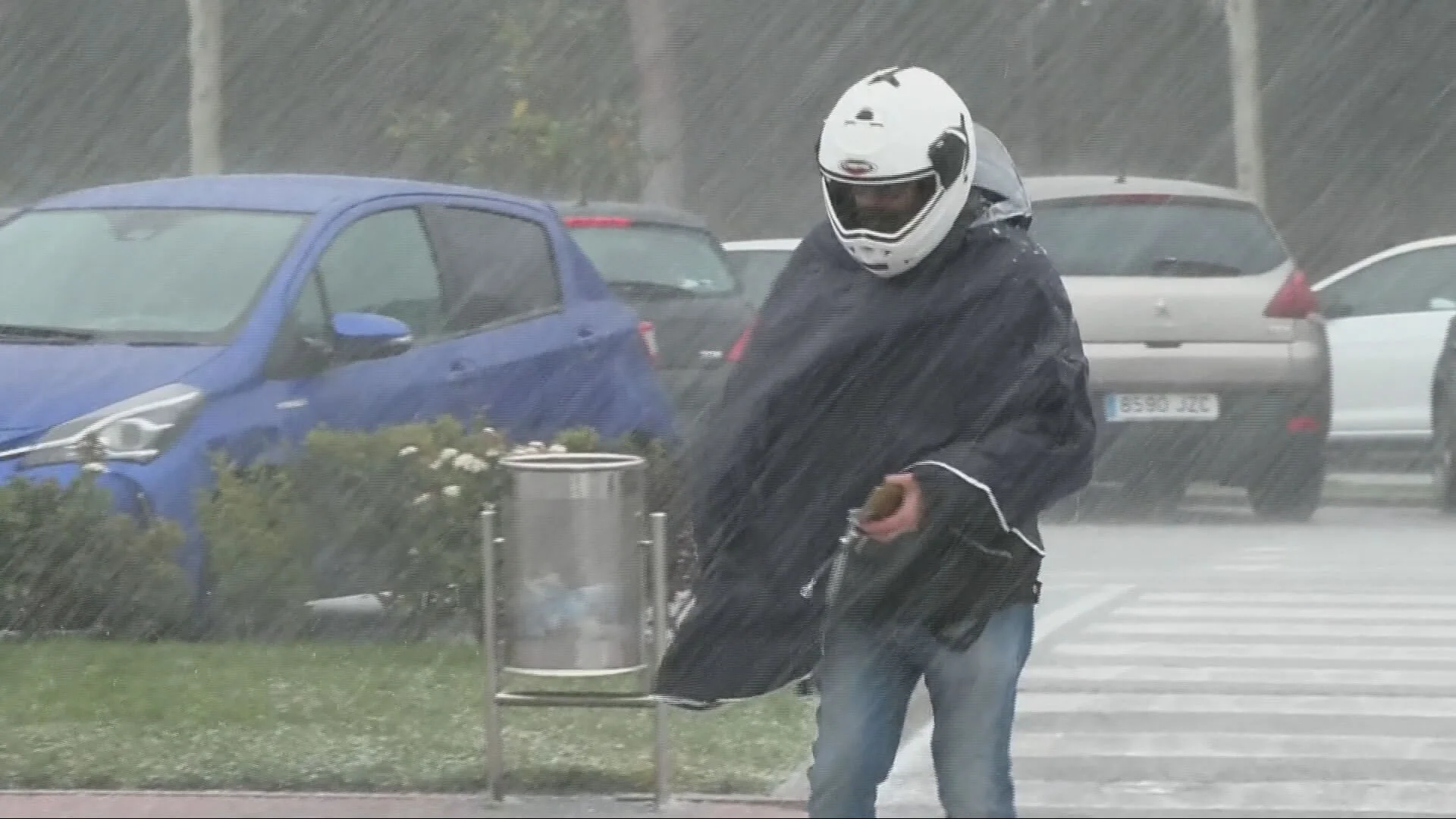 Graniza en Madrid