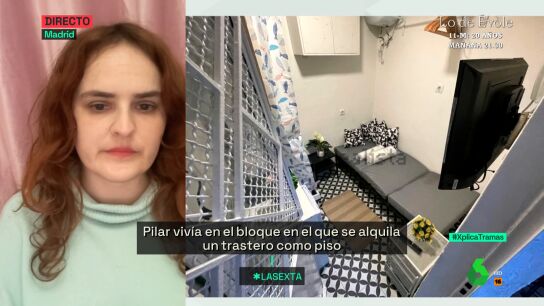 SEXTA XPLICA Pilar viv&iacute;a en el bloque en el que se alquila un trastero como piso: "Le escuch&eacute; decir al que viv&iacute;a ah&iacute; que &eacute;l guarda la caca en una bolsa" 