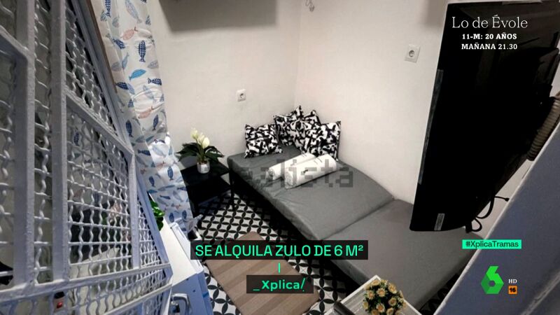 Sexta Xplica Visitamos el piso de 400 euros por 8 metros cuadrados en Madrid