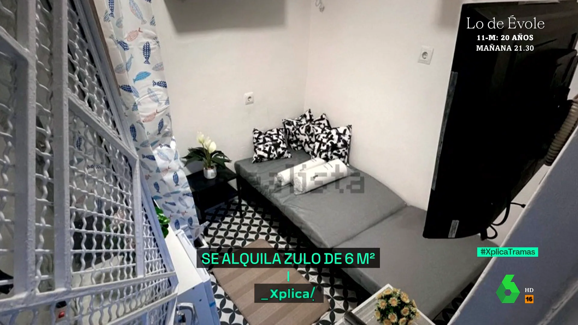 Sexta Xplica Visitamos el piso de 400 euros por 8 metros cuadrados en Madrid