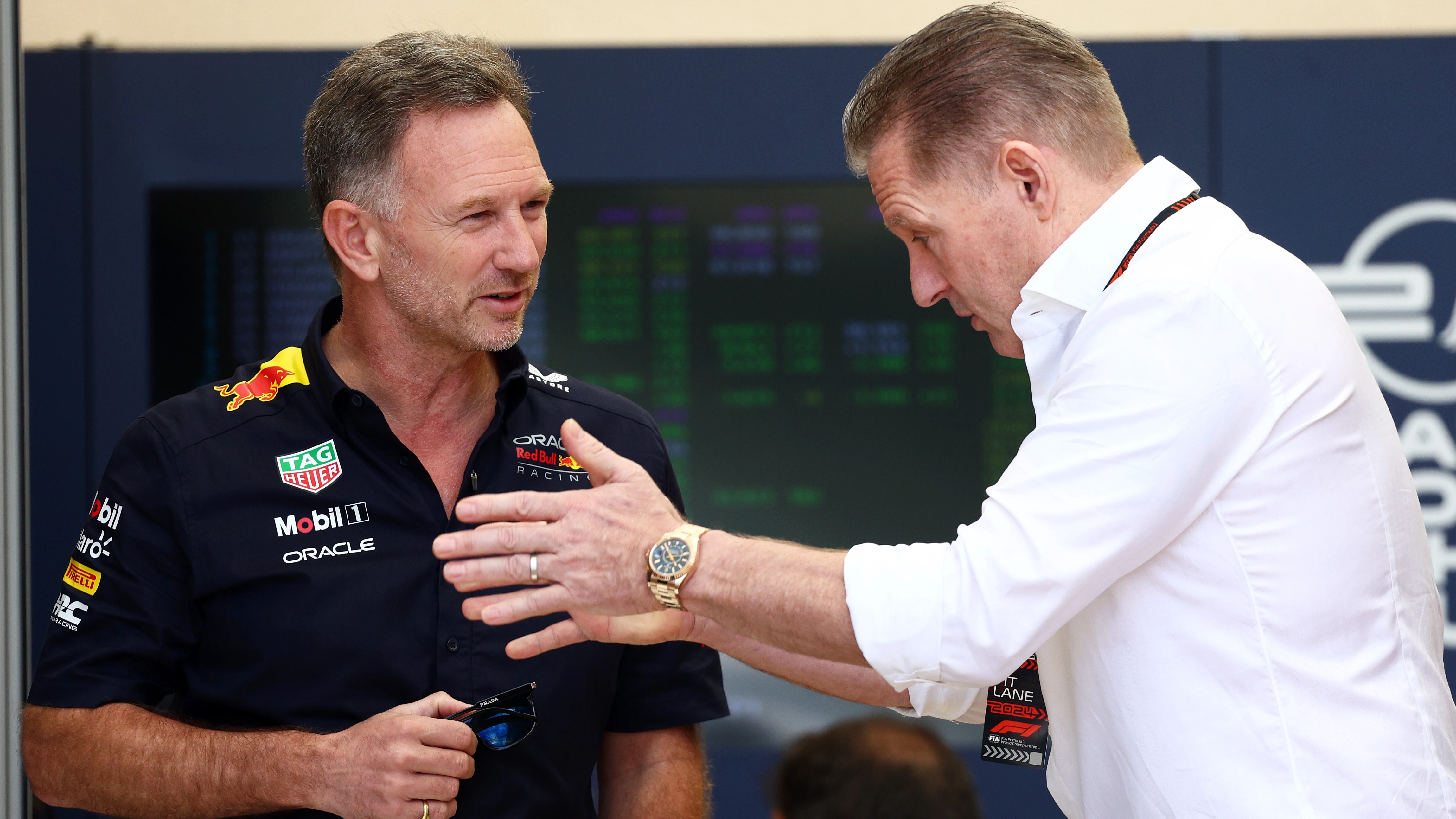 Christian Horner y Jos Verstappen