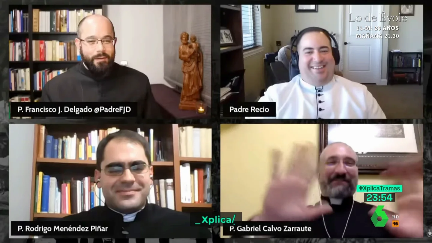 SEXTA XPLICA Una conversación entre varios sacerdotes: "Rezo por el Papa para que vaya al cielo cuanto antes" SEXTA XPLICA Una conversación entre varios sacerdotes: "Rezo por el Papa para que vaya al cielo cuanto antes"