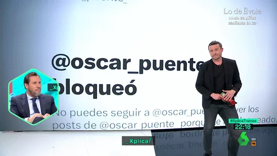 Óscar Puente, sobre Twitter Óscar Puente, sobre Twitter