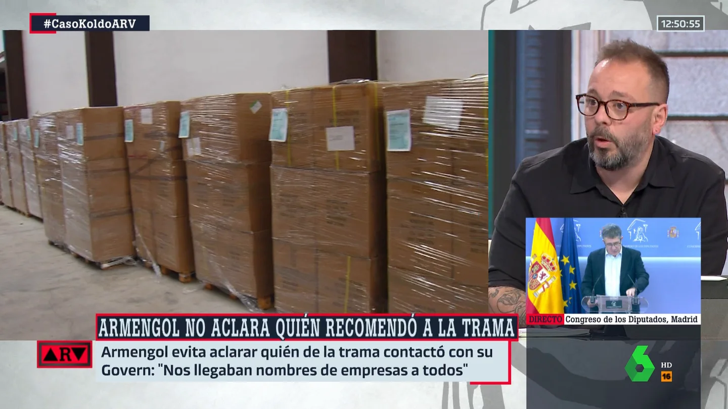Maestre expone las diferencias entre la compra de mascarillas de Almeida y Armengol: "¿Quién tiene que dimitir?" Maestre expone las diferencias entre la compra de mascarillas de Almeida y Armengol: "¿Quién tiene que dimitir?"
