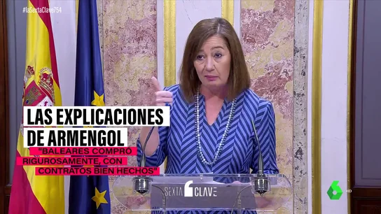 Las claves de lo que sí ha explicado Armengol de su posible involucración en el 'caso Koldo' (pero y lo que no) Las claves de lo que sí ha explicado Armengol de su posible involucración en el 'caso Koldo' (pero y lo que no)