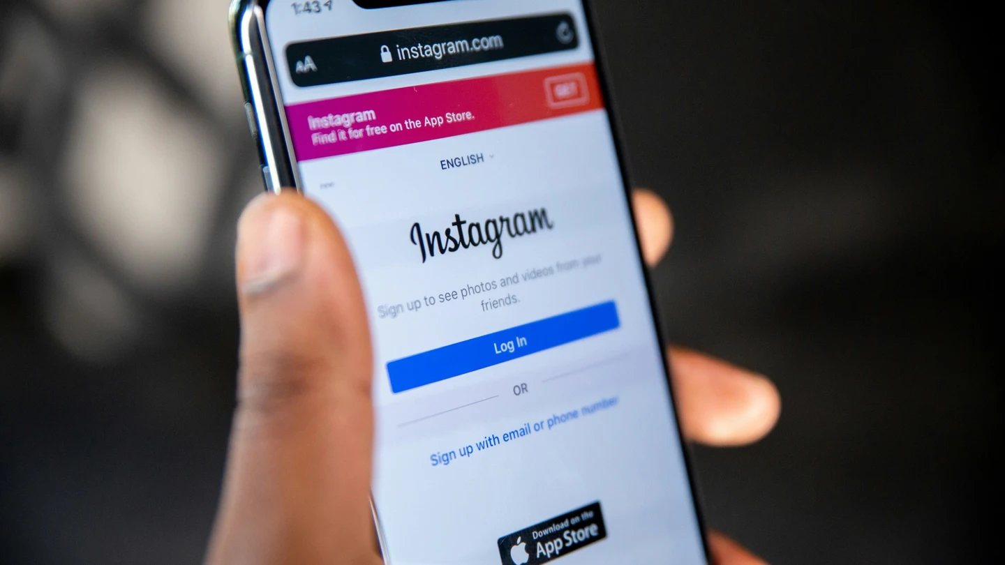 Interfaz de la aplicación de Instagram. Interfaz de la aplicación de Instagram.