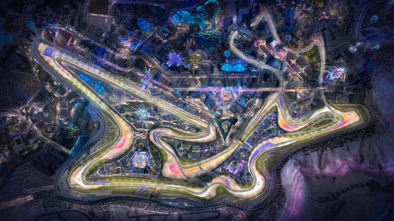 El circuito de Fórmula 1 de Arabia Saudí a partir de 2028 en Qiddiya