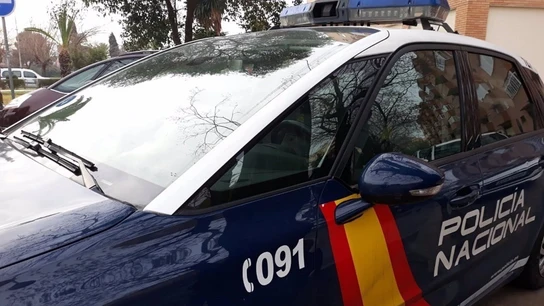 Coche de la Policía Nacional. Imagen de archivo. Coche de la Policía Nacional. Imagen de archivo.