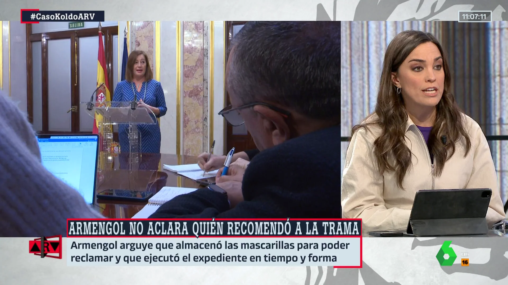 El análisis de Marta García Aller sobre el discurso de Armengol: "Deja más dudas" El análisis de Marta García Aller sobre el discurso de Armengol: "Deja más dudas"