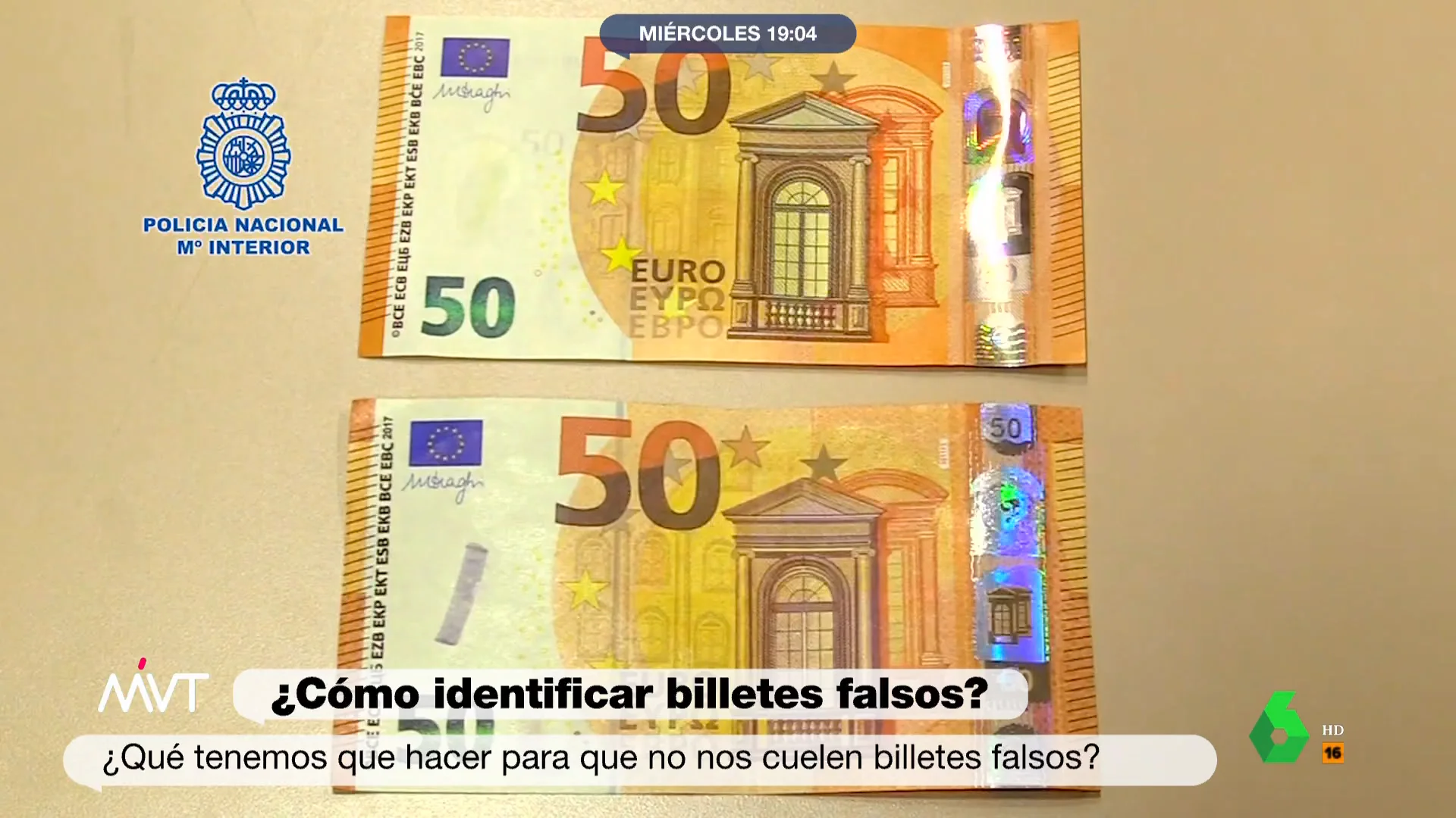 billetes falsos