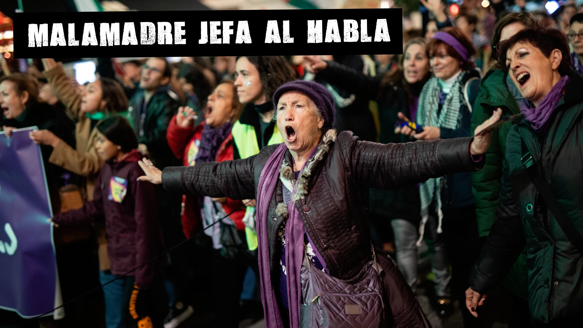 Manifestación contra la violencia hacia las mujeres del pasado noviembre de 2023, en Madrid .