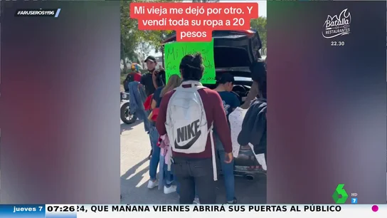Monta una tienda en un mercadillo para vender toda la ropa de su ex: "Así se hace negocio de una infidelidad" Monta una tienda en un mercadillo para vender toda la ropa de su ex: "Así se hace negocio de una infidelidad"
