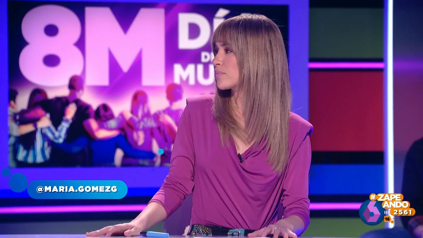 la importante reflexión de María Gómez a Dani Mateo por el 8M la importante reflexión de María Gómez a Dani Mateo por el 8M