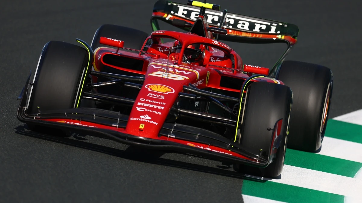 Carlos Sainz, en el Ferrari